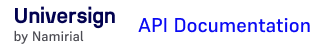 Documentation API Universign